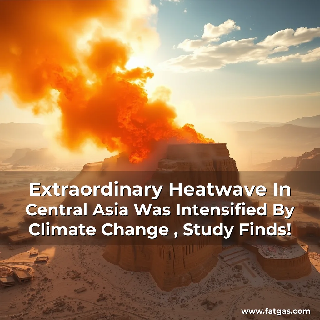 Read more about the article Extraordinary Heatwave In Central Asia Was Intensified By Climate Change , Study Finds!