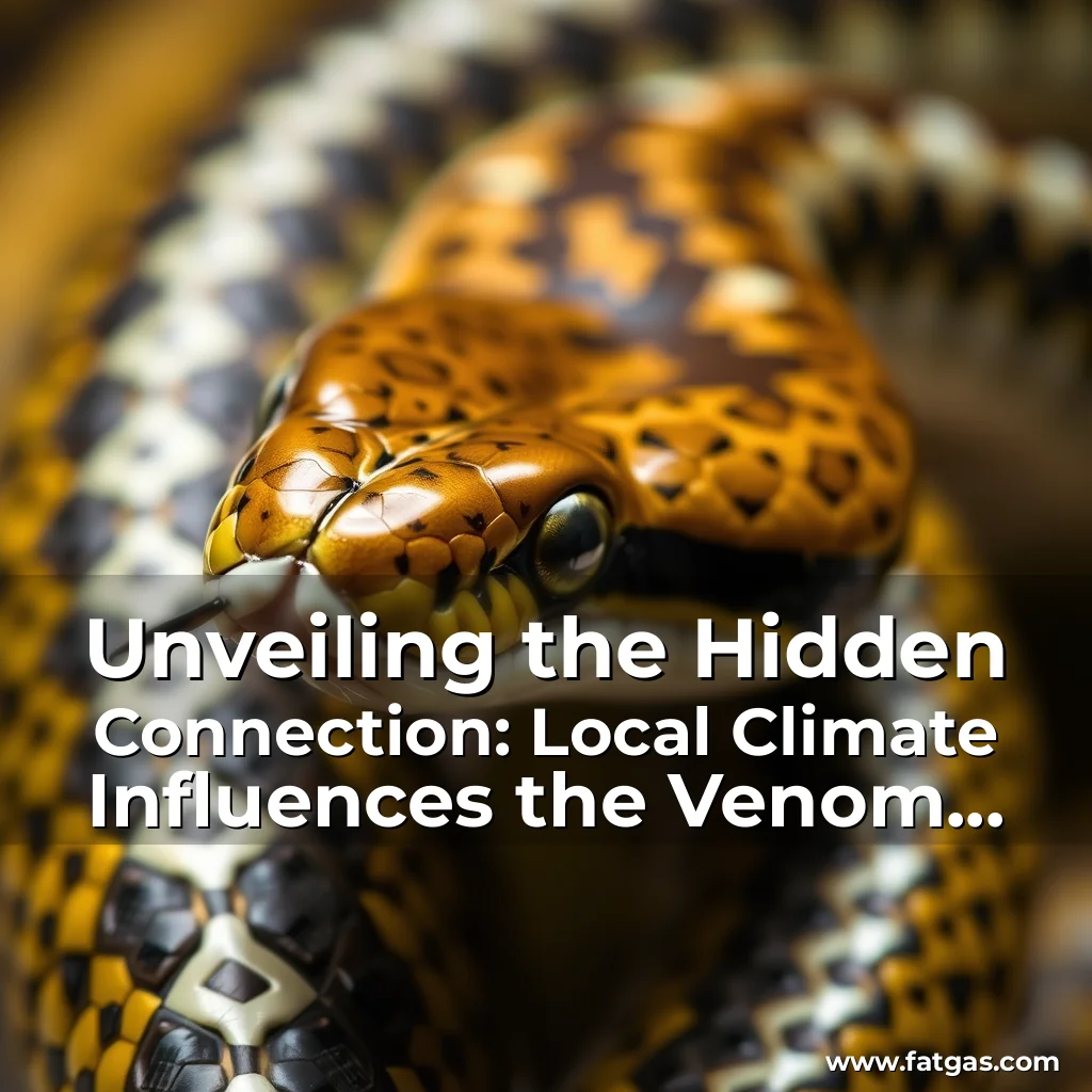 Read more about the article Unveiling the Hidden Connection: Local Climate Influences the Venom Characteristics of the Deadly Russell’s Viper