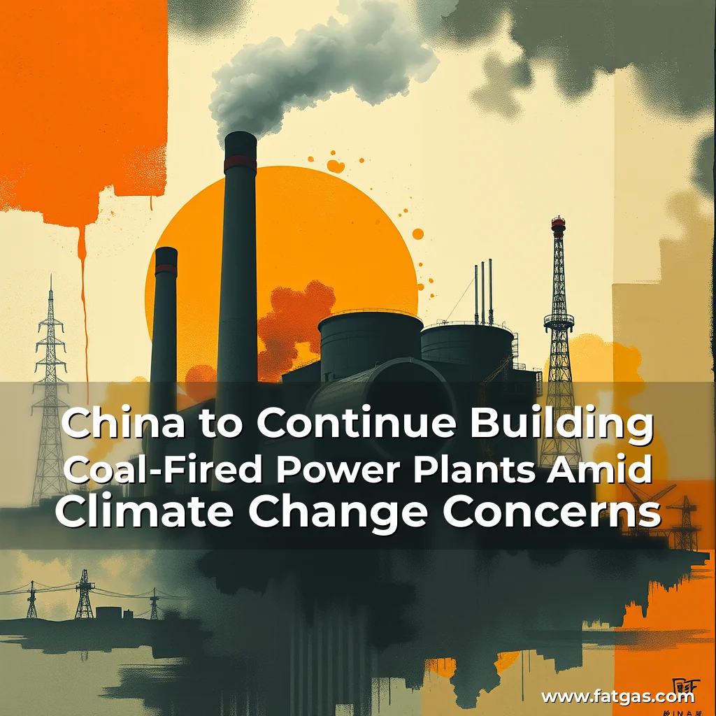 Read more about the article China to Continue Building Coal-Fired Power Plants Amid Climate Change Concerns