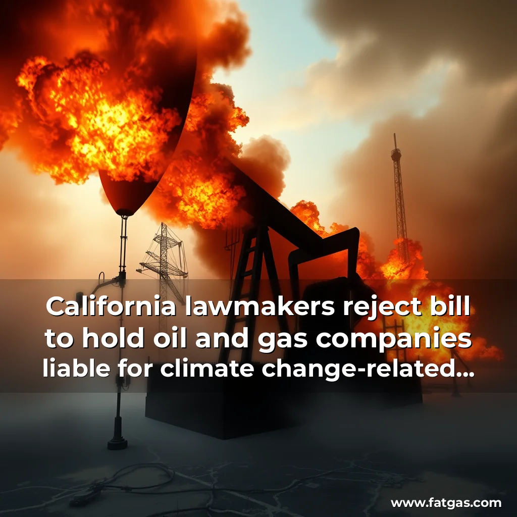 Read more about the article California lawmakers reject bill to hold oil and gas companies liable for climate change-related natural disasters