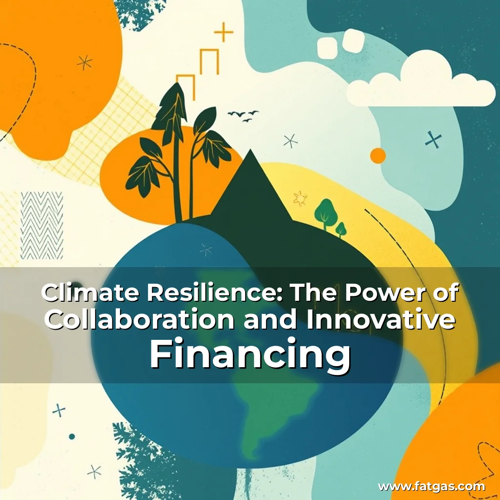 Read more about the article Climate Resilience: The Power of Collaboration and Innovative Financing