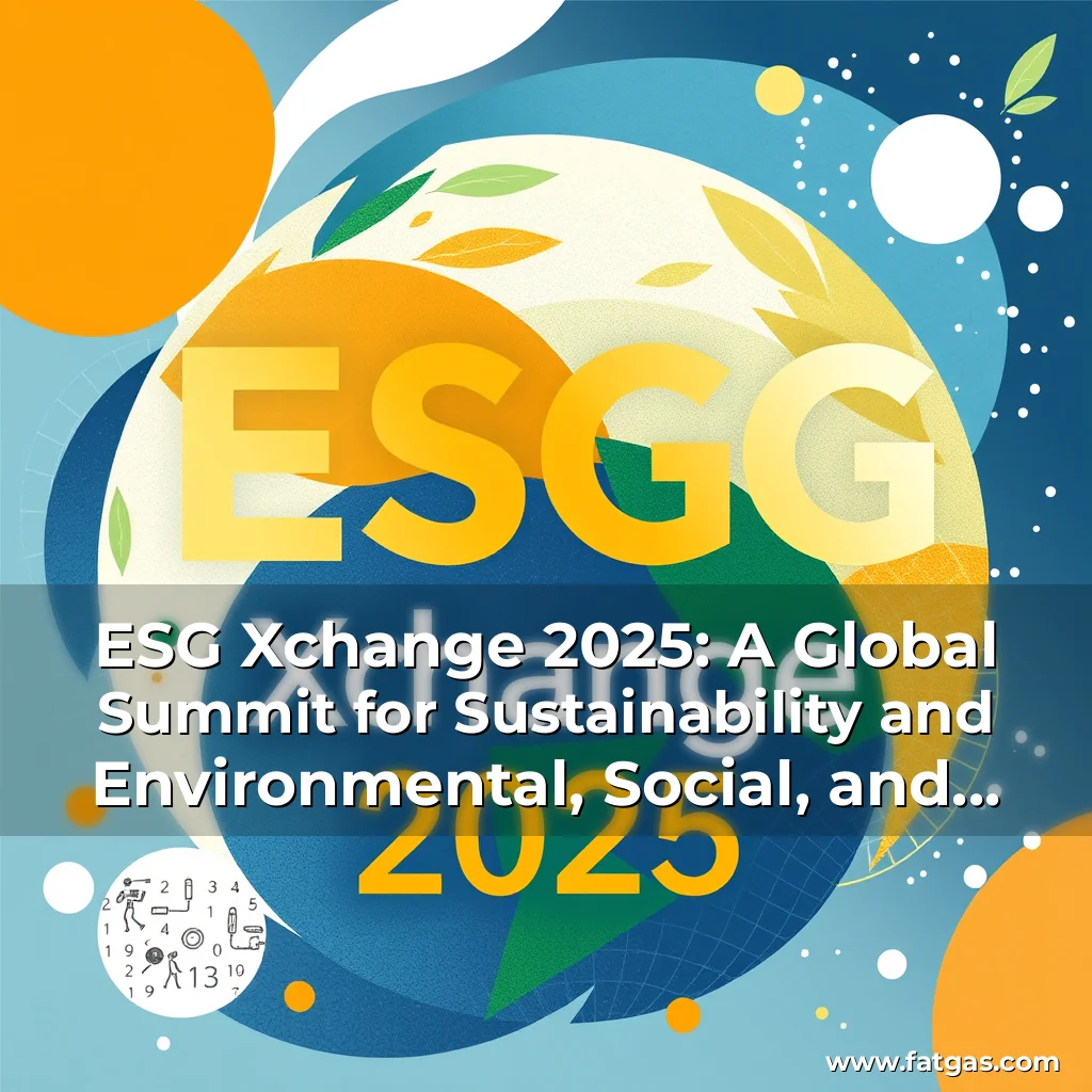 Read more about the article ESG Xchange 2025: A Global Summit for Sustainability and Environmental, Social, and Governance Practices