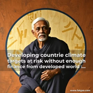 Read more about the article Developing countrie climate targets at risk without enough finance from developed world : India