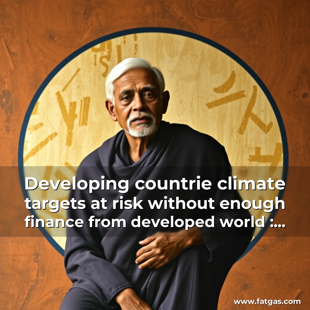 Read more about the article Developing countrie climate targets at risk without enough finance from developed world : India