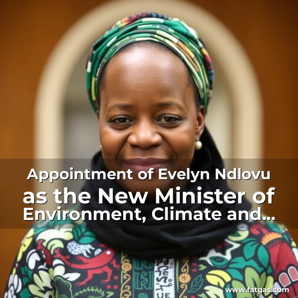 Read more about the article Appointment of Evelyn Ndlovu as the New Minister of Environment, Climate and Wildlife