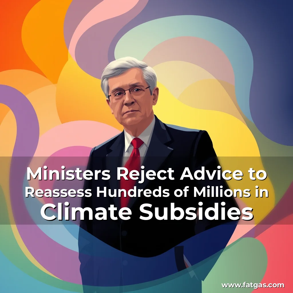 Read more about the article Ministers Reject Advice to Reassess Hundreds of Millions in Climate Subsidies