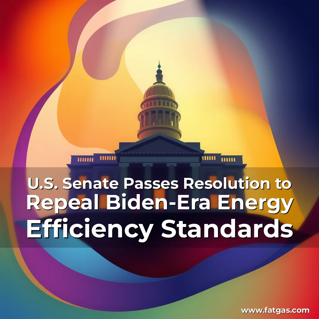 Read more about the article U.S. Senate Passes Resolution to Repeal Biden-Era Energy Efficiency Standards
