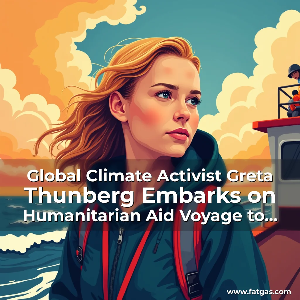 Read more about the article Global Climate Activist Greta Thunberg Embarks on Humanitarian Aid Voyage to Gaza
