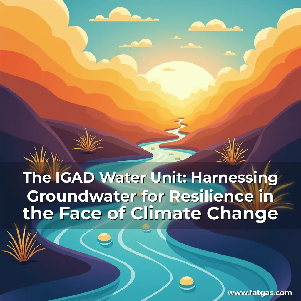 Read more about the article The IGAD Water Unit: Harnessing Groundwater for Resilience in the Face of Climate Change