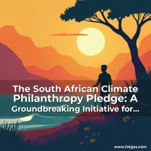 Read more about the article The South African Climate Philanthropy Pledge: A Groundbreaking Initiative for Sustainable Development