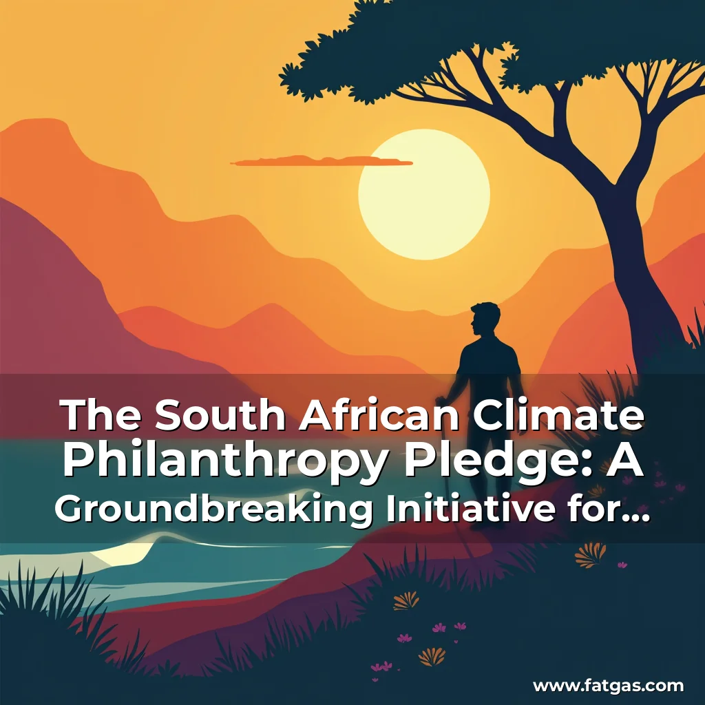 Read more about the article The South African Climate Philanthropy Pledge: A Groundbreaking Initiative for Sustainable Development