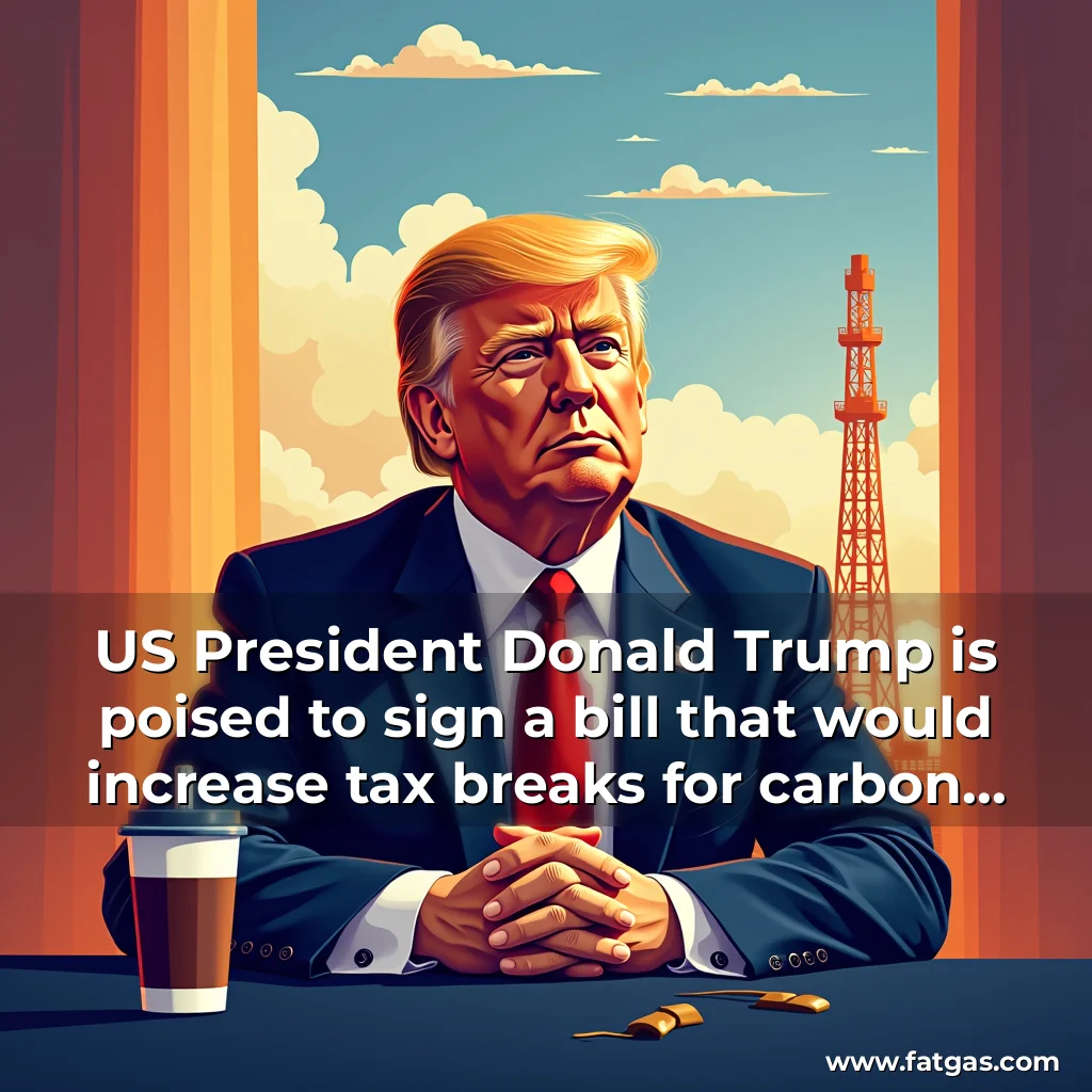 Read more about the article US President Donald Trump is poised to sign a bill that would increase tax breaks for carbon capture projects linked to oil production, drawing muted praise from proponents of the climate technology.