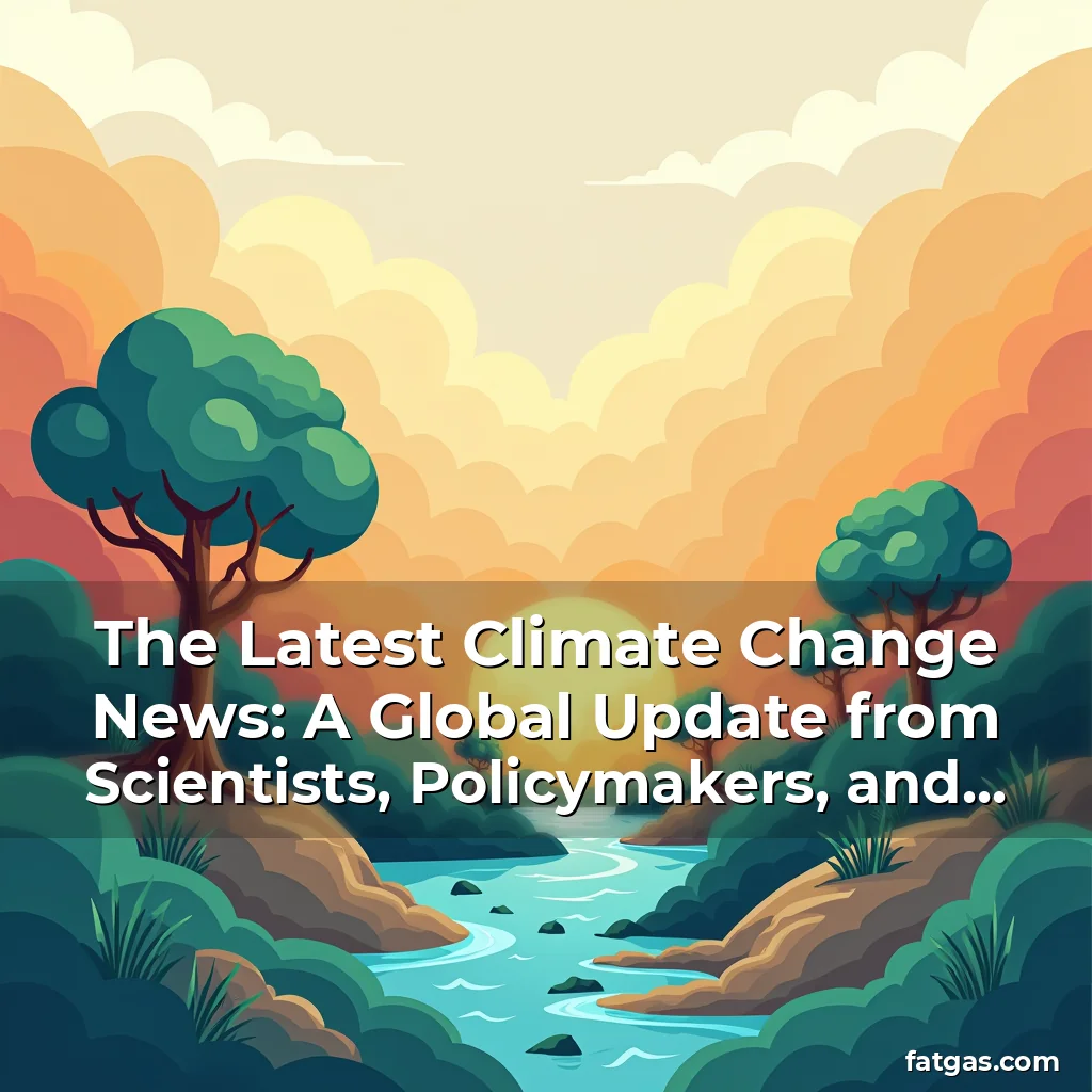 Read more about the article The Latest Climate Change News: A Global Update from Scientists, Policymakers, and Activists