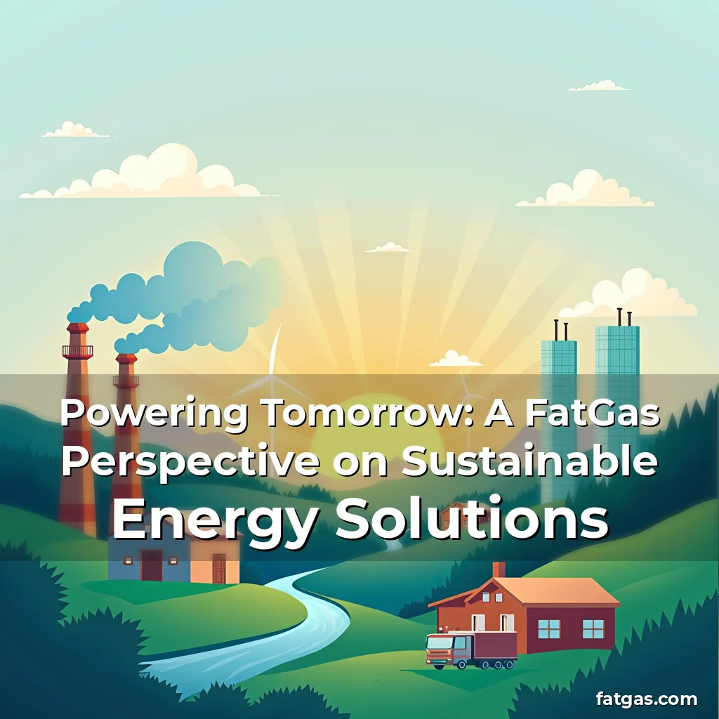 Read more about the article Powering Tomorrow: A FatGas Perspective on Sustainable Energy Solutions