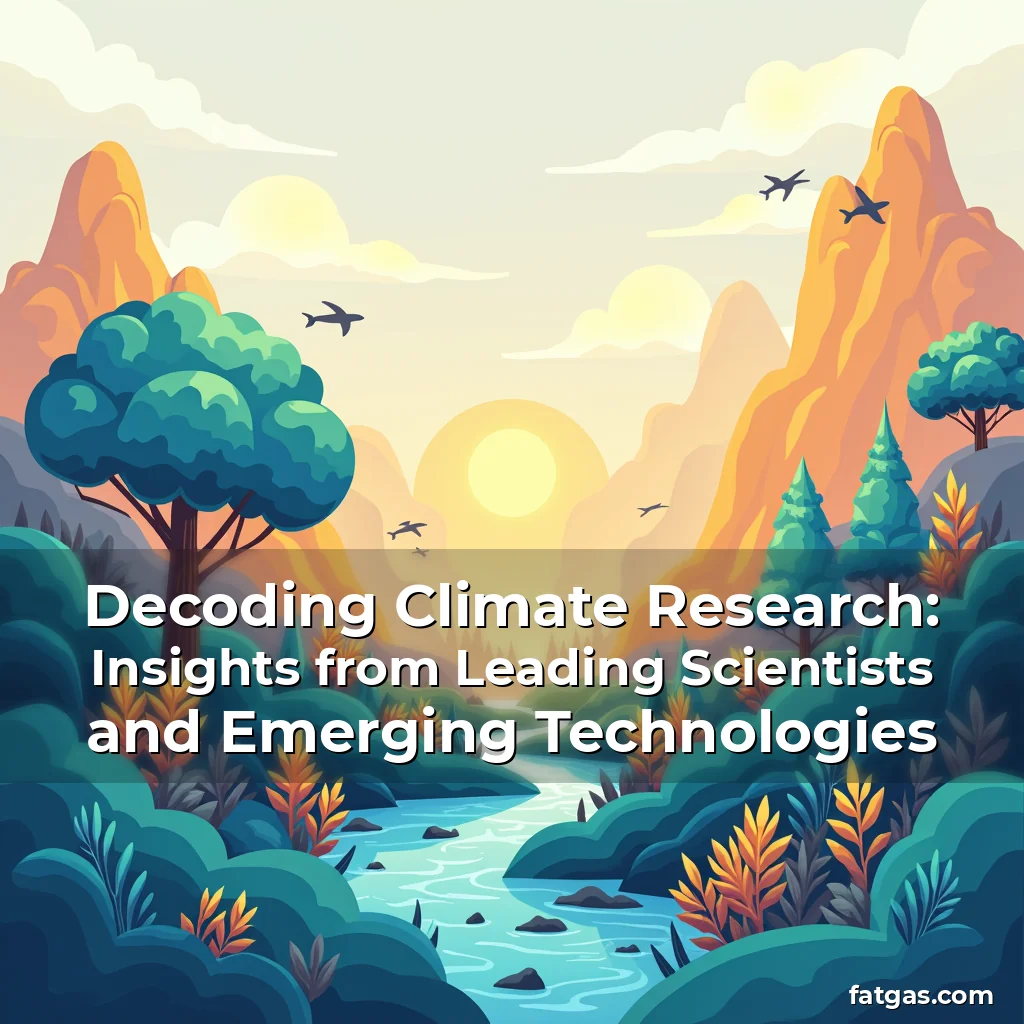 Read more about the article Decoding Climate Research: Insights from Leading Scientists and Emerging Technologies